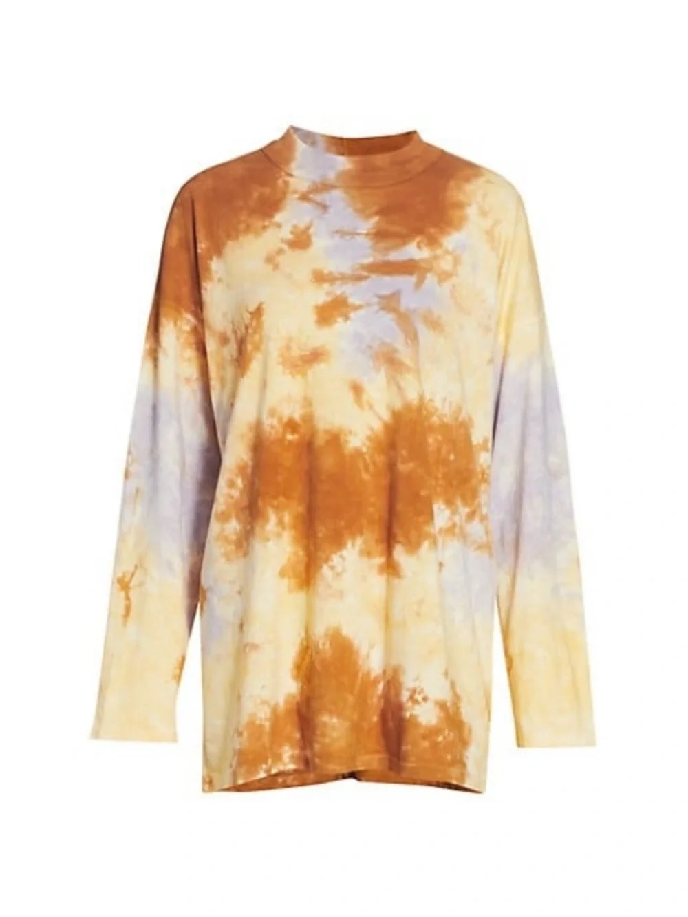 NWT Free People Be Free Tie Dye Oversized Long Sleeve Tee Lilac Woods